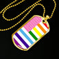 LGBTQ Flag Necklace, LGBTQ Pride Jewelry - TreasureNoni