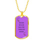 Rainbow Fairy Dog Tag Style Necklace LGBTQ Pride Jewelry - TreasureNoni