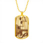 Music Dog Tag Necklace - TreasureNoni