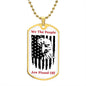 We The People, American Flag Dog Tag Necklace, Patriotic Jewelry, American Flag Necklace, Eagle Necklace, Eagle Flag, Patriotic Gifts