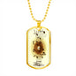 Music Dog Tag Style Necklace - TreasureNoni