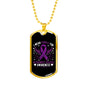 I Wear Purple For Alzheimers Disease Awareness, Alzheimers Awareness Necklace, Alzheimers Purple Ribbon Jewelry, Alzheimers Pendant