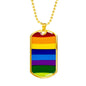 LGBTQ Pride Necklace LGBTQ Pride Necklace with the Option to Engrave - TreasureNoni