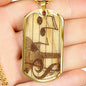 Music Dog Tag Necklace - TreasureNoni