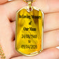 Custom Design Dog Tag Style Necklace, Customized Jewelry, Custom Necklaces - TreasureNoni