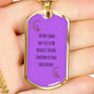 Rainbow Fairy Dog Tag Style Necklace LGBTQ Pride Jewelry - TreasureNoni