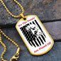 We The People, American Flag Dog Tag Necklace, Patriotic Jewelry, American Flag Necklace, Eagle Necklace, Eagle Flag, Patriotic Gifts