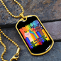 Gay Pride Necklace, LGBT Necklace, LGBT Equality Jewelry, LGBT Equal Rights Necklace, LGBT, Human Rights, Equal Rights Gifts, Equality Gift