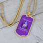 Alzheimers Necklace, Alzheimers Awareness, Alzheimers In Memory, Alzheimers Disease, Alzheimers Purple