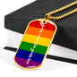 LGBTQ Pride Necklace, LGBTQ Pride Jewelry, Coming Out Gift - TreasureNoni