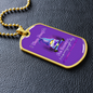 Alzheimers Necklace, Alzheimers Awareness, Alzheimers In Memory, Alzheimers Disease, Alzheimers Purple