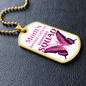 Mom's Breast Cancer Support Squad Necklace, Breast Cancer Support Jewelry, Cancer Squad Support Necklace, Family Cancer Support Squad