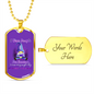 Alzheimers Necklace, Alzheimers Awareness, Alzheimers In Memory, Alzheimers Disease, Alzheimers Purple