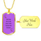 Rainbow Fairy Dog Tag Style Necklace LGBTQ Pride Jewelry - TreasureNoni