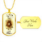 Music Dog Tag Style Necklace - TreasureNoni
