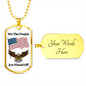 We The People, USA Necklace, Patriotic Jewelry, American Flag Necklace, USA Flag Dog Tag Necklace, Eagle Necklace