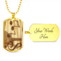 Music Dog Tag Necklace - TreasureNoni