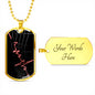 Music Heartbeat Music Lover Dog Tag Style Necklace - TreasureNoni