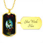 Music Dog Tag Style Necklace - TreasureNoni