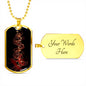 Music Lover Dog Tag Style Necklace - TreasureNoni