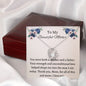 Single Mom Necklace - Sentimental Gift from Son, Includes Message Card – Perfect Gift for Mom’s Birthday or Christmas