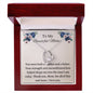 Single Mom Necklace - Sentimental Gift from Son, Includes Message Card – Perfect Gift for Mom’s Birthday or Christmas