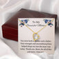 Single Mom Necklace - Sentimental Gift from Son, Includes Message Card – Perfect Gift for Mom’s Birthday or Christmas