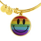 Rainbow Pride Smiley Face Emoji LGBTQ Bracelet - TreasureNoni
