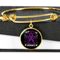 Alzheimers Awareness Bracelet, Alzheimers Support, Alzheimers Purple Ribbon, Alzheimers Support Jewelry