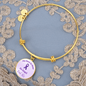 End Alz Bracelet, Support Alzheimer's Jewelry, Alzheimer's Purple Ribbon Bracelet, End Alz Jewelry, Alzheimer's In Memory Of