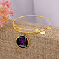 Alzheimers Awareness Bracelet, Alzheimers Support, Alzheimers Purple Ribbon, Alzheimers Support Jewelry