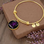 Alzheimers Awareness Bracelet, Alzheimers Support, Alzheimers Purple Ribbon, Alzheimers Support Jewelry