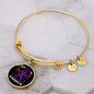 Alzheimers Awareness Bracelet, Alzheimers Support, Alzheimers Purple Ribbon, Alzheimers Support Jewelry