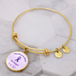 End Alz Bracelet, Support Alzheimer's Jewelry, Alzheimer's Purple Ribbon Bracelet, End Alz Jewelry, Alzheimer's In Memory Of