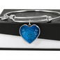 Semicolon Bracelet, Semicolon Gift, Semicolon Heart Pendant Bracelet, Suicide Awareness, Mental Health, Suicide Prevention Awareness, Semicolon Jewelry