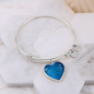 Semicolon Bracelet, Semicolon Gift, Semicolon Heart Pendant Bracelet, Suicide Awareness, Mental Health, Suicide Prevention Awareness, Semicolon Jewelry