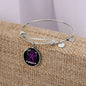 Alzheimers Awareness Bracelet, Alzheimers Support, Alzheimers Purple Ribbon, Alzheimers Support Jewelry