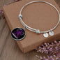 Alzheimers Awareness Bracelet, Alzheimers Support, Alzheimers Purple Ribbon, Alzheimers Support Jewelry