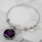Alzheimers Awareness Bracelet, Alzheimers Support, Alzheimers Purple Ribbon, Alzheimers Support Jewelry