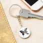 Inspirational Graphic Keychain, Empowered Women, Butterfly Keychain, Girl Power, Motivational Designs, Girlfriend Gift