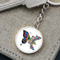 Inspirational Graphic Keychain, Empowered Women, Butterfly Keychain, Girl Power, Motivational Designs, Girlfriend Gift