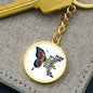 Inspirational Graphic Keychain, Empowered Women, Butterfly Keychain, Girl Power, Motivational Designs, Girlfriend Gift