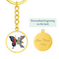 Inspirational Graphic Keychain, Empowered Women, Butterfly Keychain, Girl Power, Motivational Designs, Girlfriend Gift