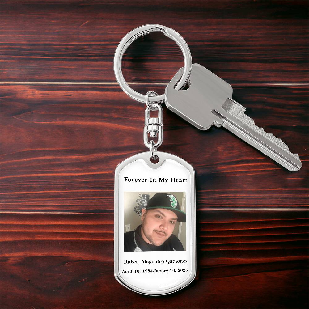 Custom Memorial Keychain, Custom Keepsake for Loss of Loved One, Customized Bereavement Gift
