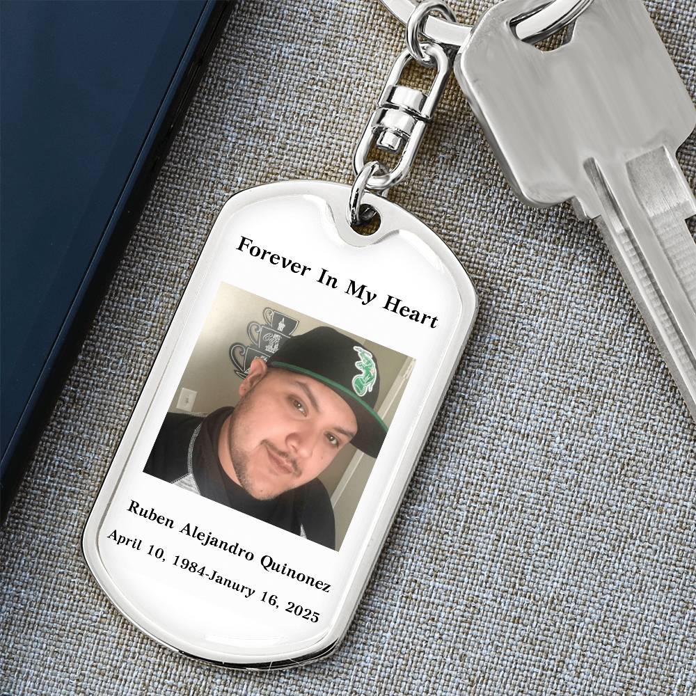 Custom Memorial Keychain, Custom Keepsake for Loss of Loved One, Customized Bereavement Gift