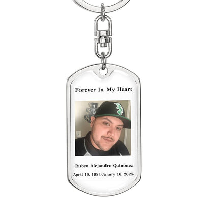 Custom Memorial Keychain, Custom Keepsake for Loss of Loved One, Customized Bereavement Gift