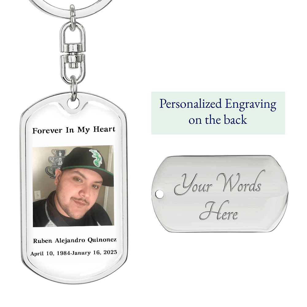 Custom Memorial Keychain, Custom Keepsake for Loss of Loved One, Customized Bereavement Gift