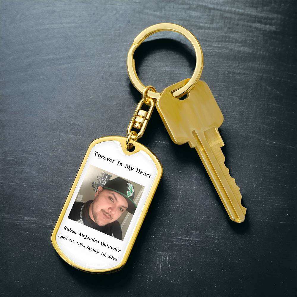 Custom Memorial Keychain, Custom Keepsake for Loss of Loved One, Customized Bereavement Gift
