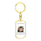 Memorial Dog Tag Keychain