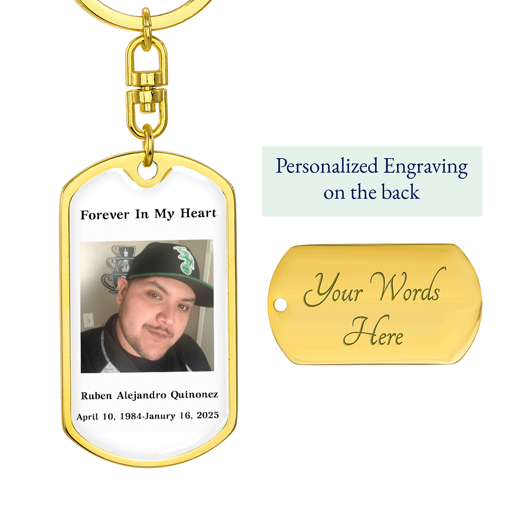 Custom Memorial Keychain, Custom Keepsake for Loss of Loved One, Customized Bereavement Gift
